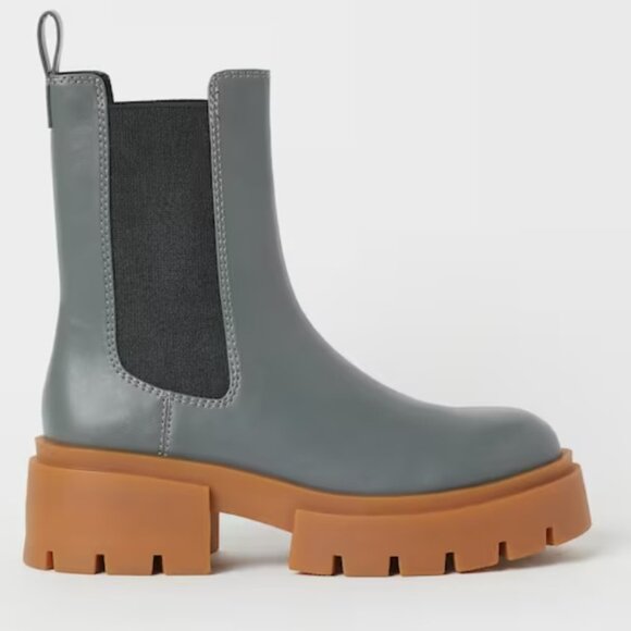 H&M Platform Chelsea-style Boots - Picture 1 of 9